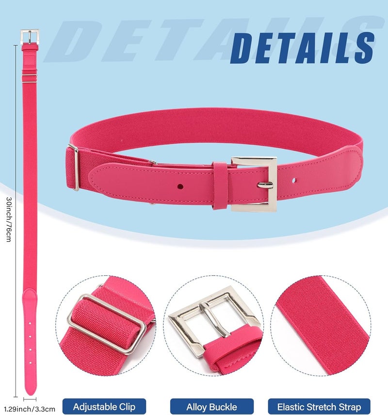 Kajeer Kid Belts for Boy Baseball Belt Softball Adjustable Fastpitch Belt Elastic Metal Buckle Youth Belt for Boys Girls - Image 2